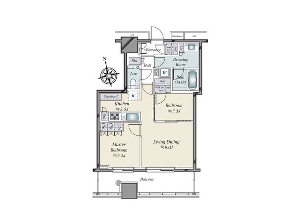 WORLD TOWER RESIDENCE 間取図(平面図) WORLD TOWER RESIDENCE 間取図(平面図)