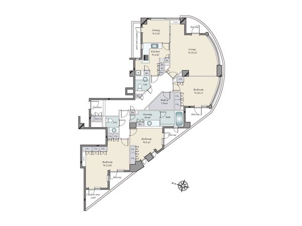 原宿グランドヒルズ 間取図(平面図) 原宿グランドヒルズ 間取図(平面図)
