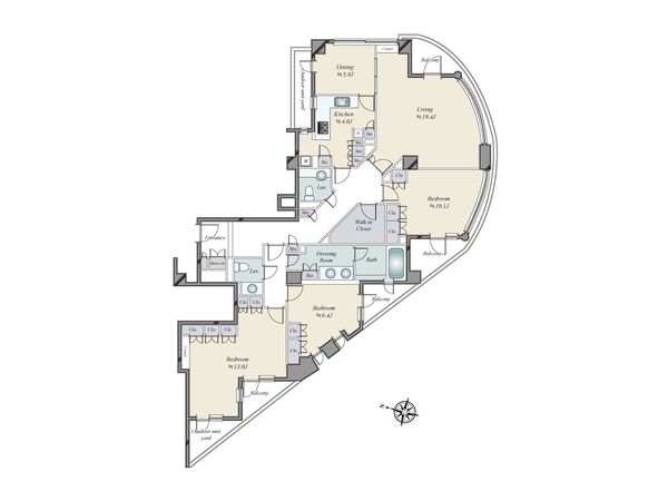 原宿グランドヒルズ 間取図(平面図)