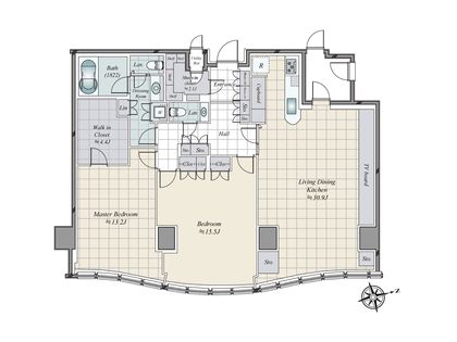 パークコート神宮北参道ザタワー 間取図(平面図)