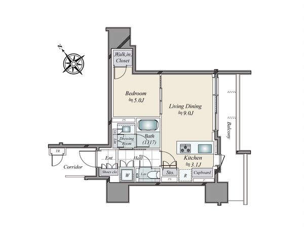 ブランズ愛宕虎ノ門 間取図(平面図) 間取図(平面図)