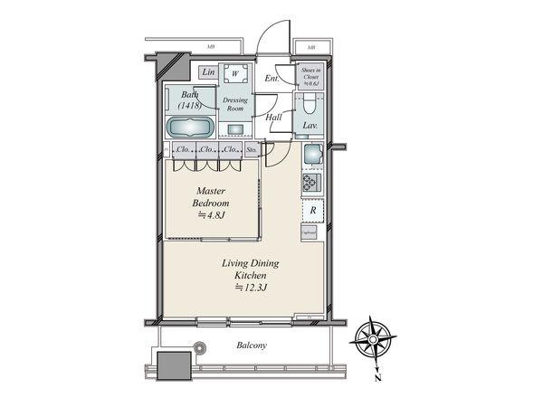 WORLD TOWER RESIDENCE 間取図(平面図) WORLD TOWER RESIDENCE 間取図(平面図)