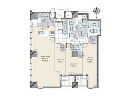 三田ガーデンヒルズ パークマンション 間取図(平面図) 三田ガーデンヒルズ パークマンション 間取図(平面図)