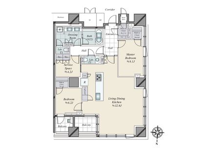 三田ガーデンヒルズ パークマンション 間取図(平面図) 三田ガーデンヒルズ パークマンション 間取図(平面図)