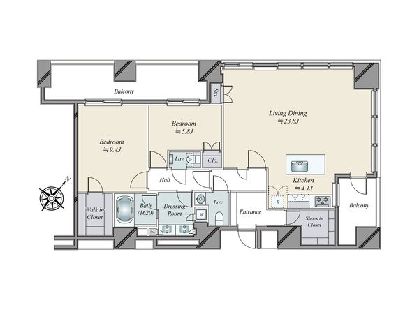 SAION SAKURAZAKA 間取図(平面図) 間取図(平面図)