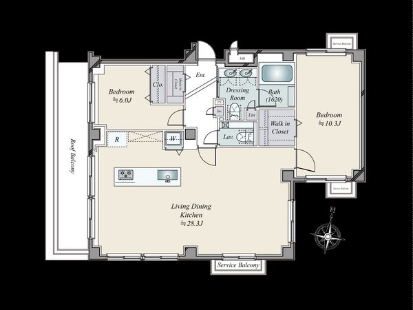 シビタス原宿 間取図(平面図) 間取図(平面図)