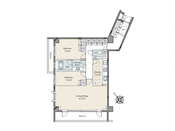 パークハウス広尾 間取図(平面図) 間取図(平面図)