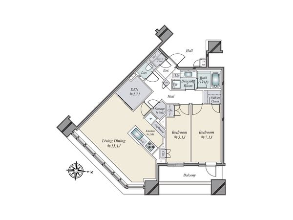 ブリリアタワーズ目黒 ノースレジデンス 間取図(平面図) ブリリアタワーズ目黒 ノースレジデンス 間取図(平面図)