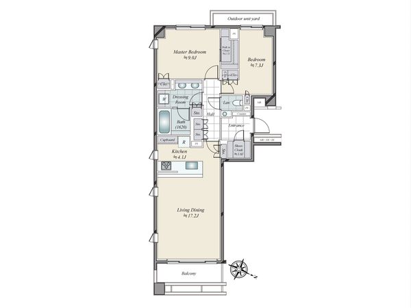 センチュリーフォレスト D棟 間取図(平面図) 間取図(平面図)
