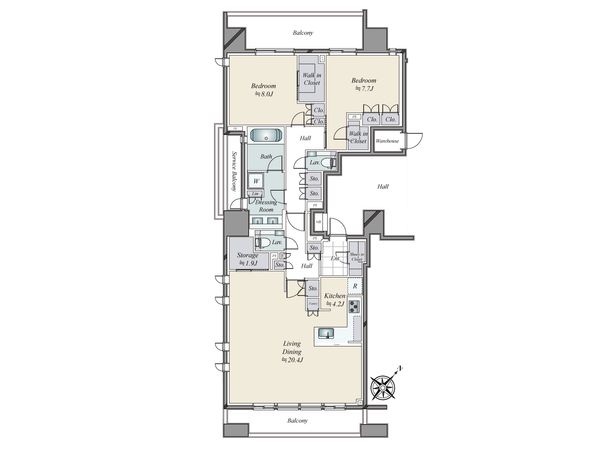 グランリビオ表参道 間取図(平面図)