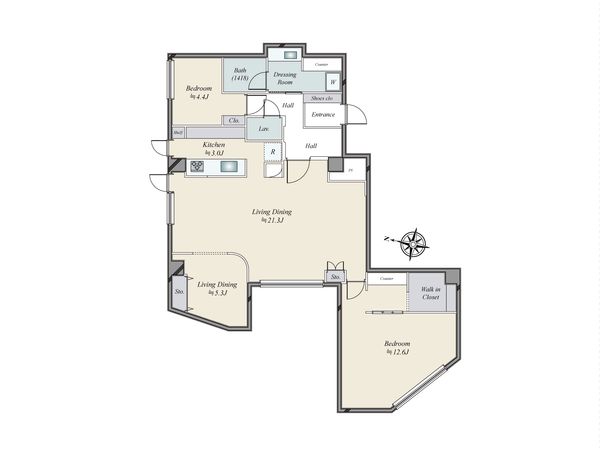 ベルテ原宿 間取図(平面図)