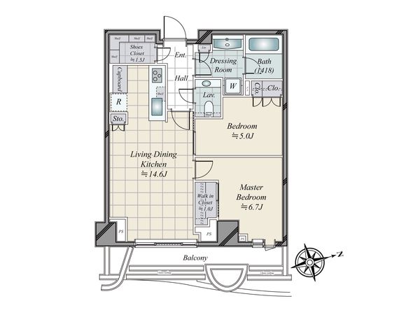 パークコート神宮北参道ザタワー 間取図(平面図)