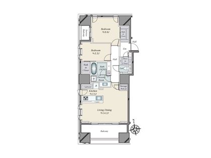 グランドヒルズ南青山 間取図(平面図)