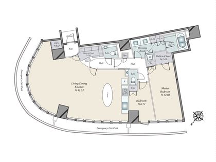 パークコート青山ザタワー 間取図(平面図)
