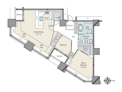 高輪ザ・レジデンス タワー棟 間取図(平面図)