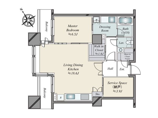 東京ツインパークス ライトウィング 間取図(平面図) 東京ツインパークス ライトウィング 間取図(平面図)
