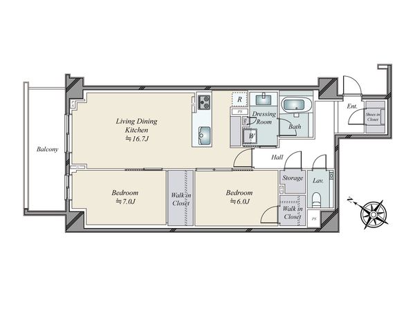 ブランズ渋谷常盤松 間取図(平面図) 間取図(平面図)