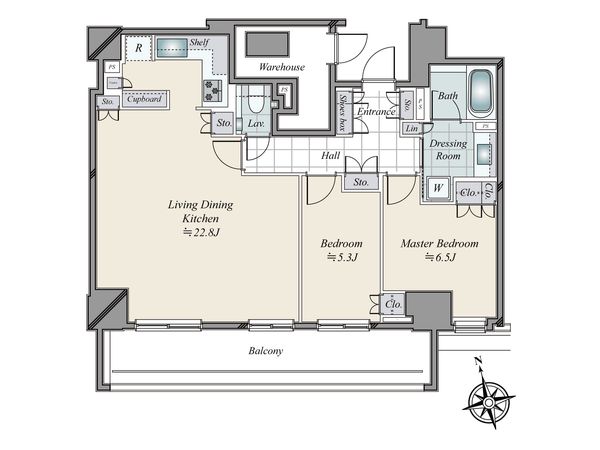 クラッシィタワー新宿御苑 間取図(平面図) クラッシィタワー新宿御苑 間取図(平面図)