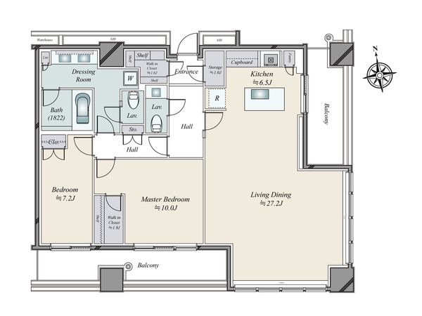 WORLD TOWER RESIDENCE 間取図(平面図)