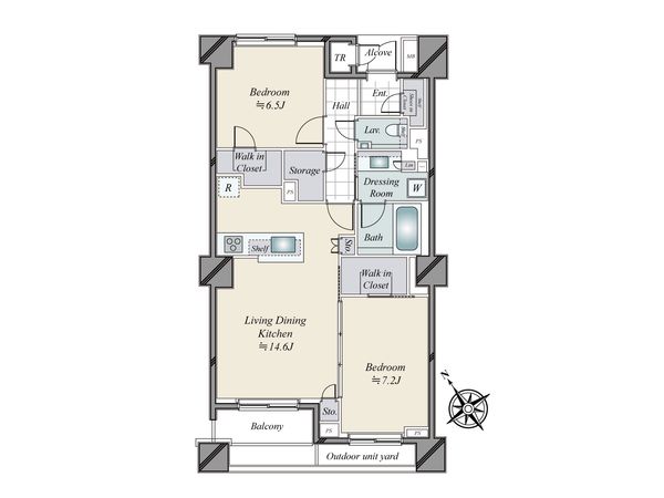 プラウド恵比寿 間取図(平面図) プラウド恵比寿 間取図(平面図)