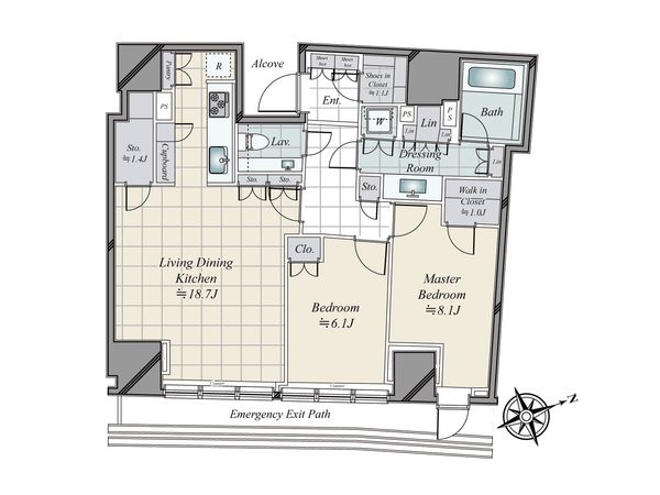 パークコート青山ザタワー 間取図(平面図)