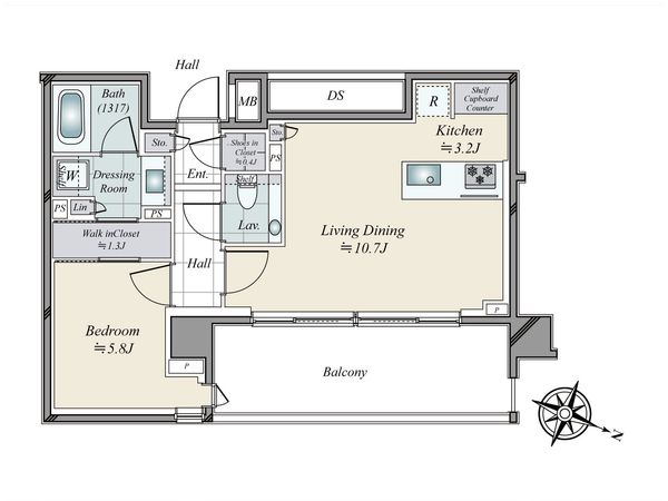 ザ・パークハウス千代田六番町 間取図(平面図)