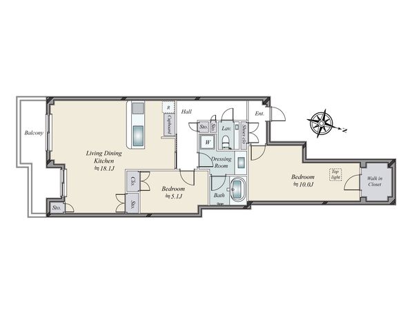 ロイヤルシーズン南麻布 間取図(平面図)