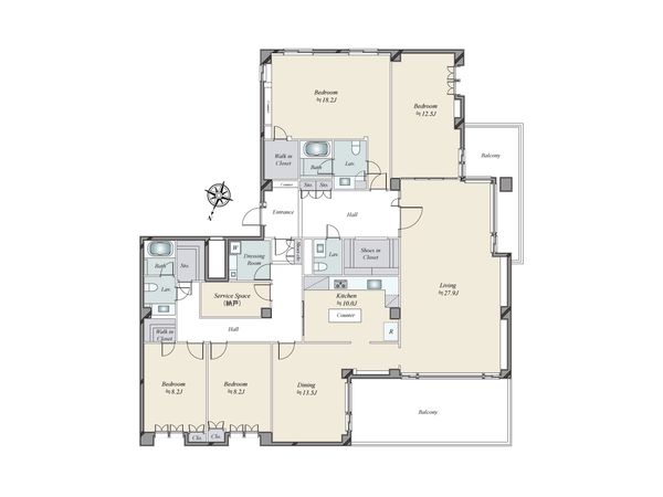 東高原宿ペアシティ 間取図(平面図)