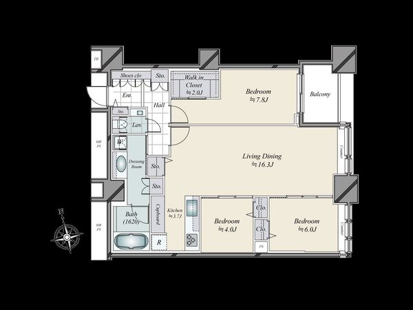 THE CENTER TOKYO 間取図(平面図)