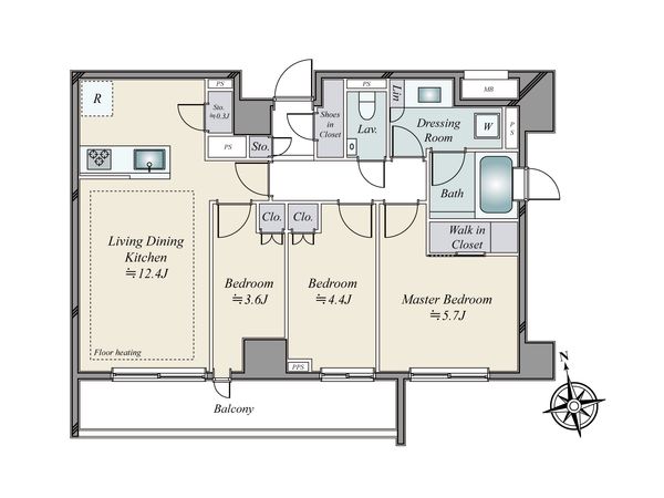ディアナコート池田山公園 室内