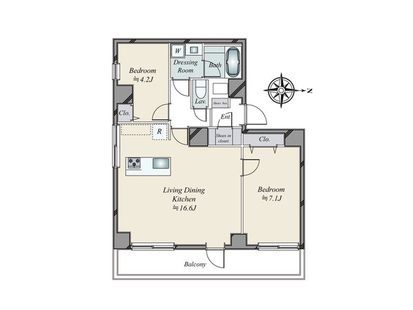 グレイス麻布十番 間取図(平面図)