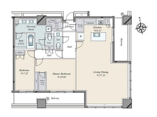 WORLD TOWER RESIDENCE 間取図(平面図)