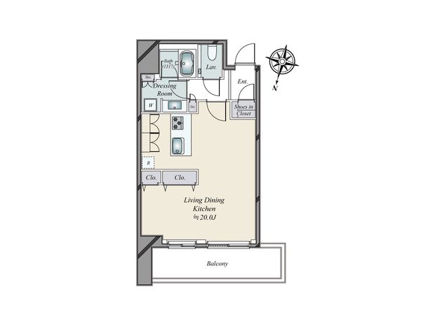 赤坂タワーレジデンストップオブザヒル 間取図(平面図)