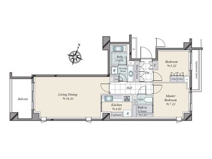 センチュリーフォレスト A棟 間取図(平面図)