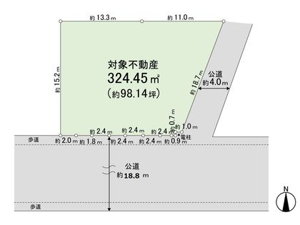 岩切分台2丁目 土地 区画図