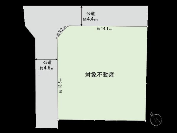 大崎市古川若葉町2丁目 土地 区画図 大崎市古川若葉町2丁目 土地 区画図