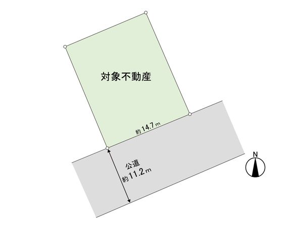 富谷市東向陽台2丁目 土地 区画図