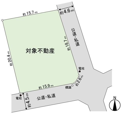 山の寺2丁目 土地 区画図 区画図
