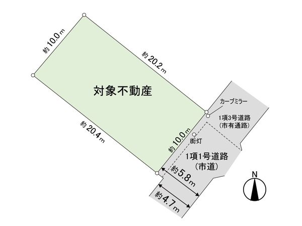 上谷刈5丁目 土地 区画図 上谷刈5丁目 土地 区画図