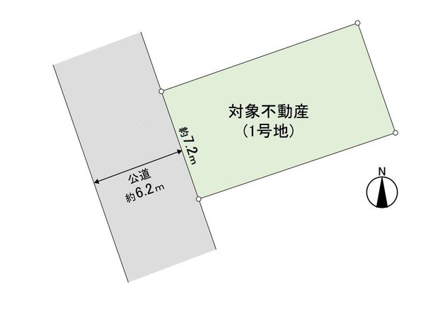 八乙女1丁目 1号地 土地 区画図 区画図