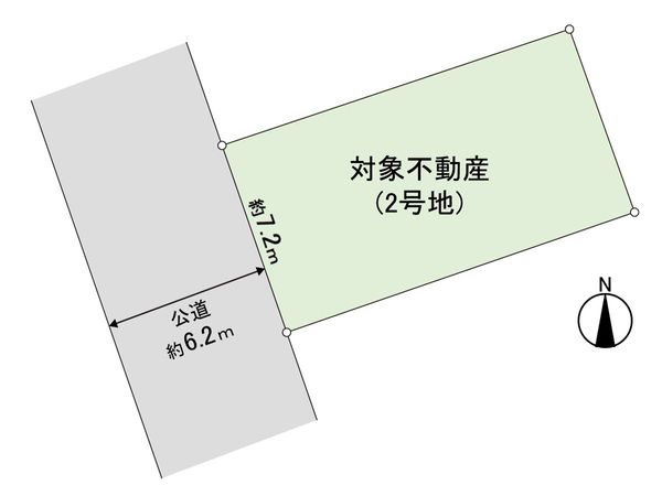 八乙女1丁目 2号地 土地 区画図 八乙女1丁目 2号地 土地 区画図
