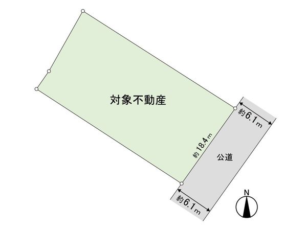 山の寺1丁目 土地 区画図