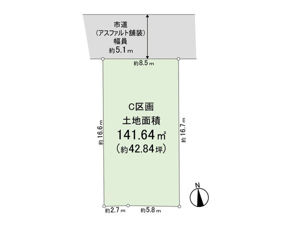 松が丘 C区画 区画図 松が丘 C区画 区画図