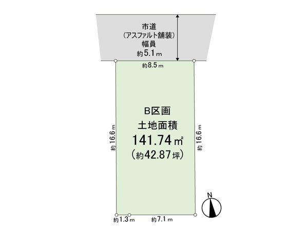 松が丘 B区画 区画図 松が丘 B区画 区画図