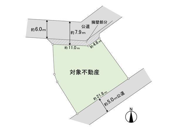 土地 山の寺1丁目 区画図