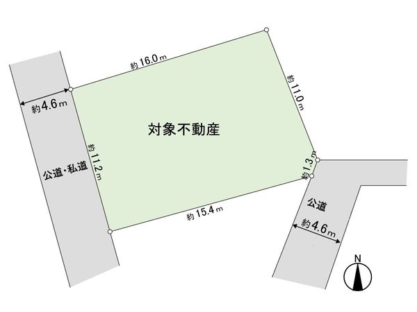 山の寺1丁目 土地 区画図 山の寺1丁目 土地 区画図