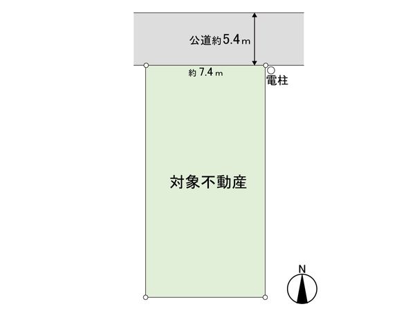 向陽台1丁目 土地 区画① 区画図 向陽台1丁目 土地 区画① 区画図