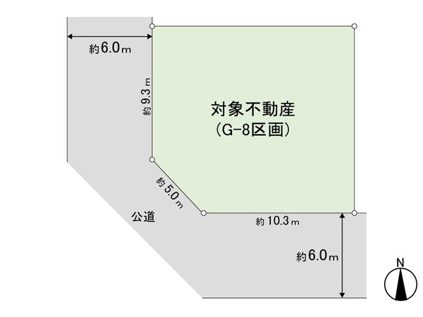 本田町 土地 G-8 区画図 本田町 土地 G-8 区画図