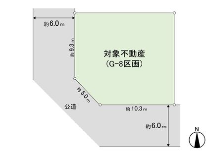 本田町 土地 G-8 区画図