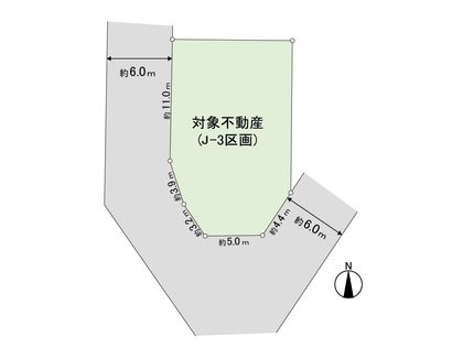 本田町 土地 J-3 区画図